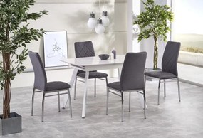 Tapicerowane krzesło do jadalni na metalowych nogach K309 Halmar