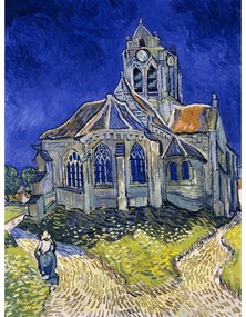 Obraz – reprodukcja 50x70 cm The Church at Auvers, Vincent van Gogh – Fedkolor