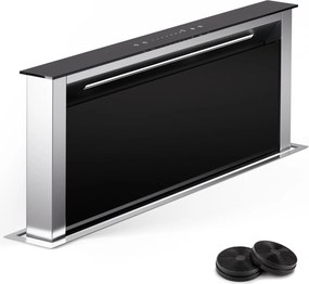 Klarstein Royal Flush 75cm 604.1m³/godz. Okap Blatowy Czarny/Srebrny