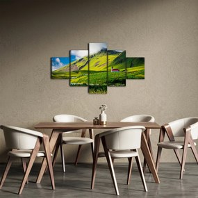 Obraz górskiego krajobrazu (125x70 cm)