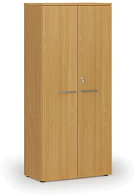 Szafa biurowa z drzwiami PRIMO WOOD, 1781 x 800 x 420 mm, buk