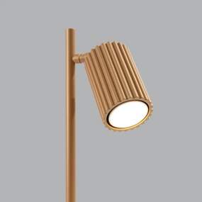 Lampa biurkowa KARBON złota ryflowana SOLLUX  LIGHTING