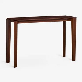 Konsola Do Przedpokoju Prostokątna 120x40 Cm Z Mdf Z Okleiną Orzecha Tanzanii Wenge - Sklum