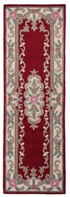 Czerwony wełniany dywan Flair Rugs Aubusson, 67x210 cm