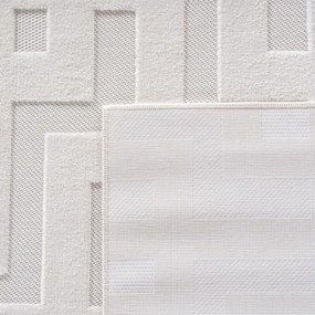 Dywan nowoczesny 3D Doha ornament kremowy 280 cm x 370 cm