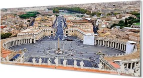 Panel Szklany Panorama Placu Świętego Piotra