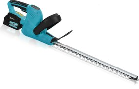 Outsunny Elektryczne nożyce do żywopłotu Akumulatorowe nożyce elektryczne o długości cięcia 51cm, Silnik, Akumulator Niebieski