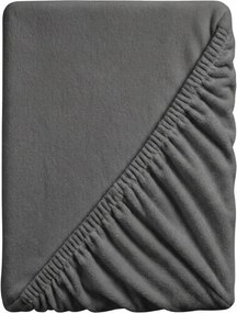 PrzytulneMieszkanie.pl Prześcieradło z mikropluszu SOFT 90x200 cm ciemnoszare