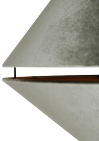 Luk Mosiężna lampa łukowa z białym i podwójnym aksamitnym abażurem zielonym - XXL klasyczny/Antyczny Oswietlenie wewnetrzne