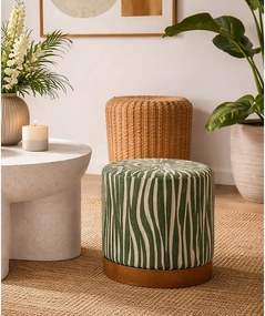 Zielony puf Savana – Mauro Ferretti