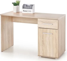 Skandynawskie biurko z szufladą i szafką dąb sonoma 120 cm K9-R81