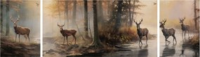 Obraz - Obraz dzikiej przyrody w stylu vintage (170x50 cm)