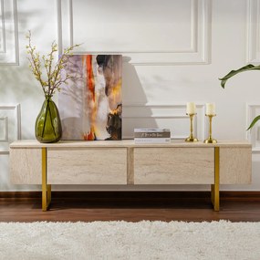 Stolik pod telewizor Serenity Travertine