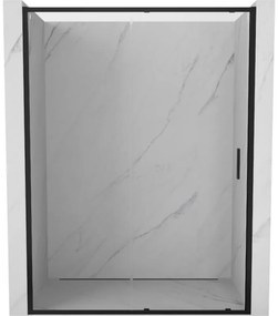 Mexen Exo drzwi prysznicowe rozsuwane 180 cm, transparent, czarne - 8151-180-000-70-00