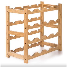 G21 Bambusowy regał na wino, 16 butelek