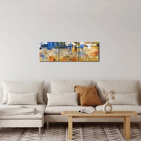Obraz - Ściana płaczu, Jerozolima, Izrael (z zegarem) (90x30 cm)