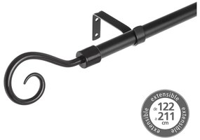 Metalowy regulowany karnisz 122 - 211 cm – Casa Selección