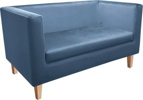 Sofa Monaco : Kolor nogi - Drewno, Kolor tkaniny - VELVET - MG33, Typ tkaniny - Velvet, Wysokość nogi - 15 cm