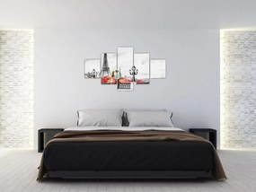 Obraz - Kochankowie w Paryżu (125x70 cm)