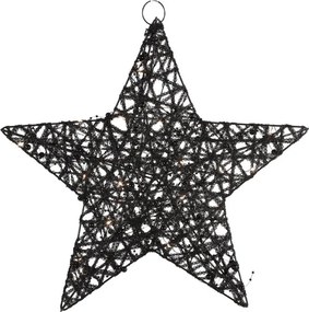 Dekoracja świąteczna gwiazda STARIELLE z oświetleniem LED 30 cm, czarna