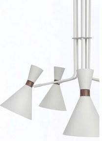 Biała lampa wisząca z metalowym kloszem ø 86,5 cm Hoodies – Light &amp; Living