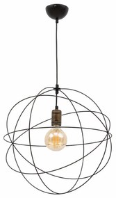 Lampa wisząca OLINTO I czarna ELTAP