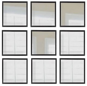 Lustra ścienne zestaw 9 szt. 24x24 cm – Wallity