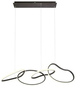 Redo 01-3390 - Ściemnialny żyrandol LED na lince BIAS LED/90W/230V czarny