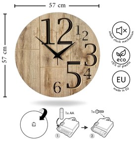 Zegar ścienny ø 57 cm Lucas – Styler