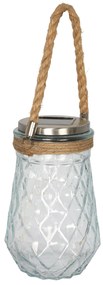 Lampa solarna 11,5 x 17,8 cm wiszący słoik PATIO