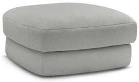 Jasnoszary podnóżek z materiału bouclé Leonore – Bobochic Paris