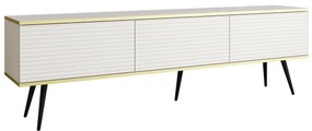 Szafka RTV KARL 3D 175cm wisząca/stojąca biały mat  PIASKI Meble