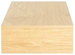 Naturalna szafka nocna w dekorze dębu z półką Farsta – Woodman