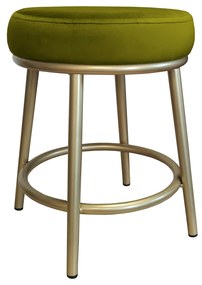 Taboret Ben noga metalowa złota BL75