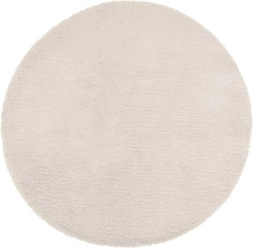 Okrągły dywanik futrzany