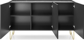 Komoda ARMONIA 144 cm do Salonu Sypialni Czarny
