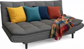 Szara Rozkładana Wersalka Pikowana T5-R15