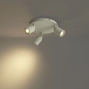 Nowoczesny reflektor wpuszczany beżowy 3-źródła światła IP44 - Ducha