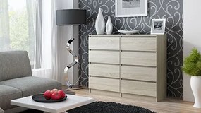 Komoda Lonix 2X 140 cm - dąb sonoma