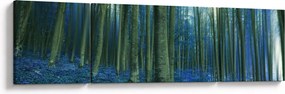 Obraz - Niebieski las (170x50 cm)