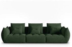 Ciemnozielona sofa 332 cm Bloom – Micadoni Home