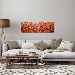 Obraz - Szczegóły tekstury (z zegarem) (90x30 cm)