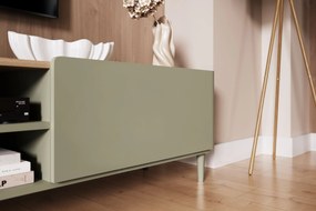 Szafka RTV Elivo 170 cm na nóżkach - eukaliptus / dąb baltic dune