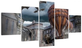 Obraz - Surrealistyczny krajobraz (125x70 cm)