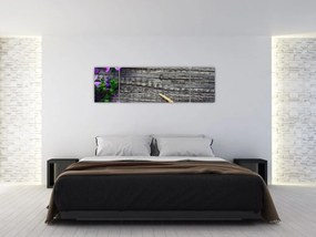 Obraz - kwiaty polne (170x50 cm)