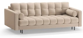 Beżowa rozkładana sofa ze schowkiem 222 cm Bali – Cosmopolitan Design
