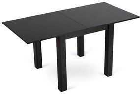 Stół Kwadratowy Rozkładany MAX 80-160 cm Czarny Nowoczesny Loft