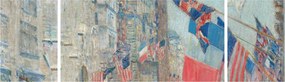 Obraz - Childe Hassam, Allies day, reprodukcje (170x50 cm)