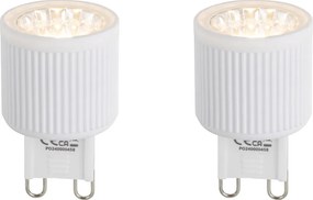 Zestaw 2 ściemnialnych żarówek LED G9 24mm 3W 300 lm 2700K