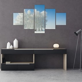 Obraz zaśnieżonego krajobrazu (125x70 cm)